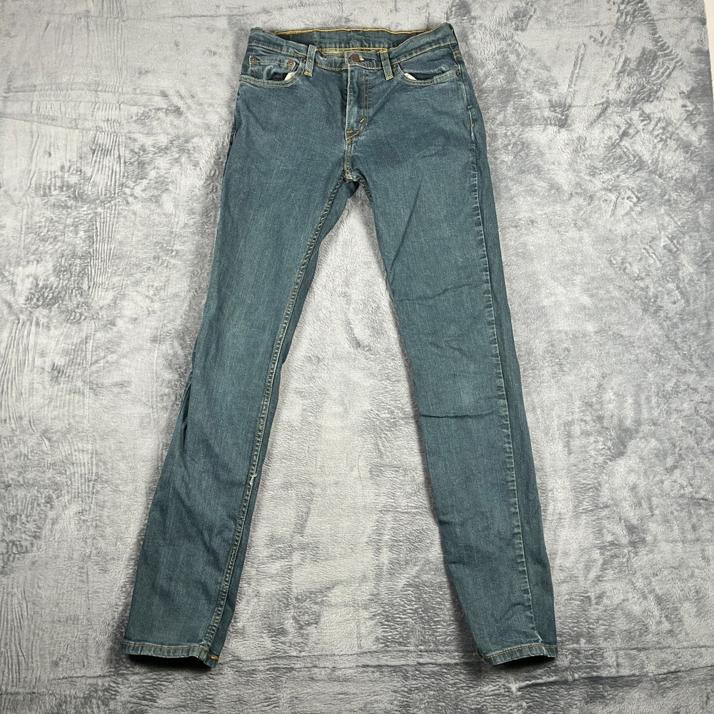 Levis 511 Slim Jeans Mens 29x34 Blue Dark Wash Skinny Leg Denim Streetwear